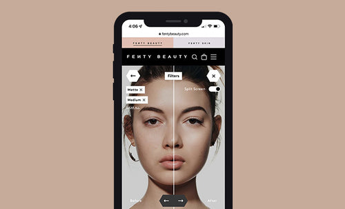 Screenshot of model using Virtual Try On. Screenshot of model using Virtual Try On.