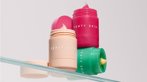 all 3 flavors of plush puddin lip mask shot on a shelf