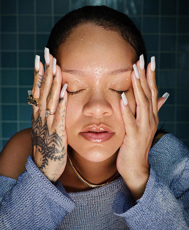 Still video of rihanna cleansing her face